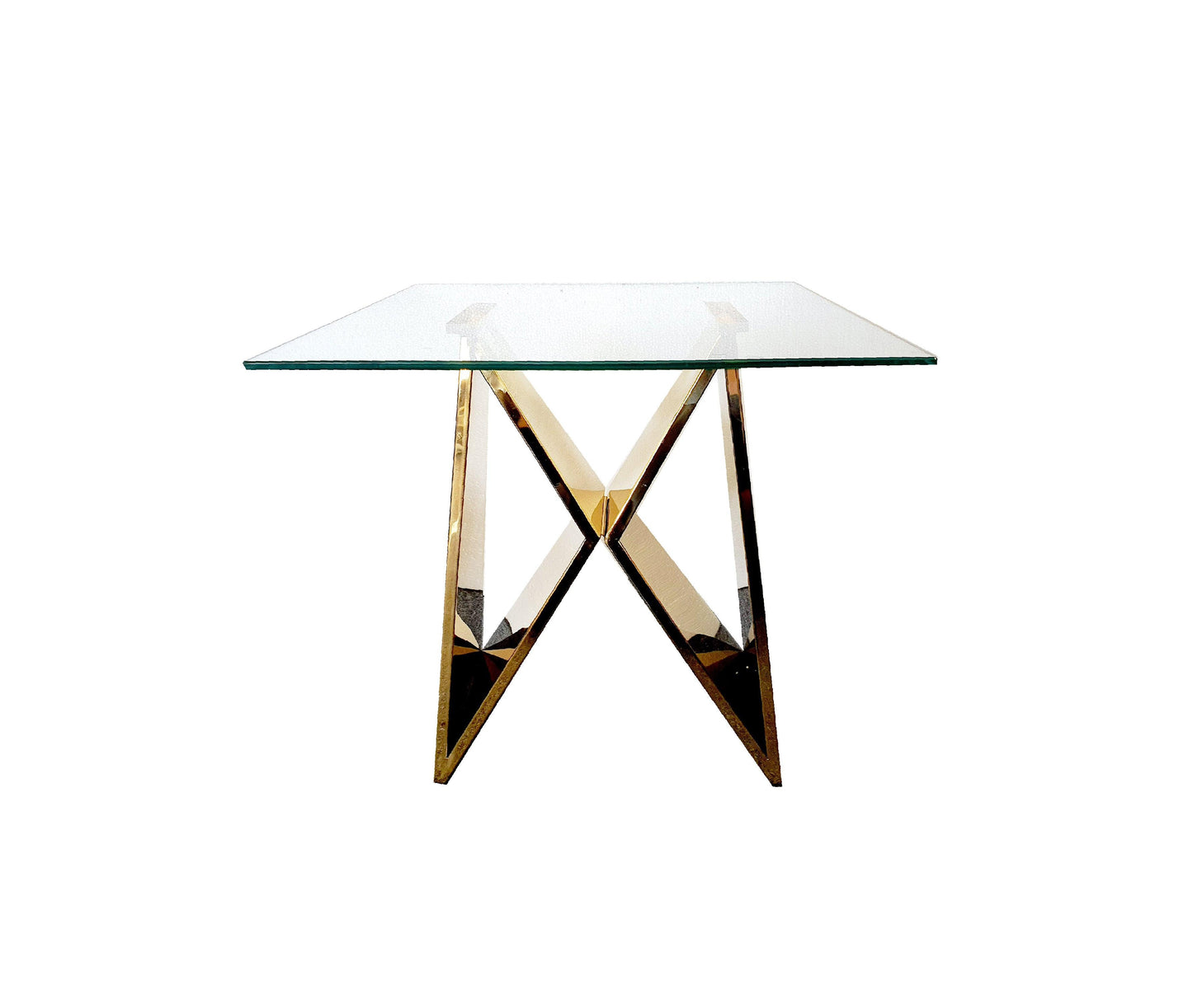 CLEARANCE - Lenox Side Table - Gold